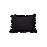 SADEN HOME PAMUKLU FIRFIRLI YASTIK KILIFI SİYAH 50X70 CM