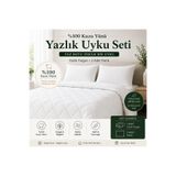 sadevia yün Çift Kişilik Yorgan ve 2 Yastık %100 Kuzu Yünü Yazlık Uyku Seti