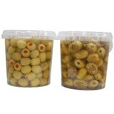 Sadıcım 650 gr Biberli + Izgara 600 gr Pet Kavanoz Yeşil Zeytin