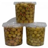 Sadıcım 650 gr Çizik + 650 gr Kırma + 650 gr Pet Kavanoz Biberli Yeşil Zeytin