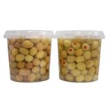Sadıcım Biberli 650 gr + Çizik 650 gr Pet Kavanoz Yeşil Zeytin