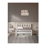 Sadık Kılıç Çift Kişilik 160x200 Yatak Uyumlu Beyaz Mdf Çekmeceli? Karyola