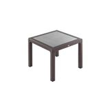 Sadık Plastik SP Capissi Rattan Kahve Bahçe Masası 90x90