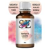 SAEY Vanilya Lavanta Esansiyel Uçucu Koku Yağ Buhurdanlık Yağı Difüzör Esansı Hobi Esans 30ml