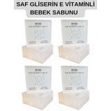 Saf Gliserin Baby Bebek Sabunu x 4 Ad.E Vitaminli Nemlendirici,temizleyici %100 Doğal Bitkisel Şeffaf