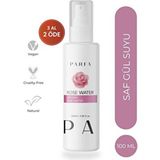 Saf Gül Suyu Gözenek Sıkılaştırıcı Aydınlatıcı ve Arındırıcı Tonik %100 Doğal, 100 ml