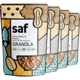 Saf Nutrition Fıstık Ezmeli Fındıklı Granola, 45 gr x 4 - 180 gr