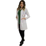 Safa Forma Gömlek Yaka Kadın Orta Boy - Uzun Kol Doktor Önlüğü , Öğretmen Önlüğü , Hastane Forması , Beyaz Önlük - XL