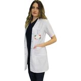 Safa Forma Klasik Yaka Kadın Doktor Önlüğü , Hemşire , Öğretmen , Lab Eczacı Laboratuvar Önlüğü , Beyaz Önlük - XL