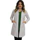 Safa Forma Klasik Yaka Kadın Önlüğü Beyaz