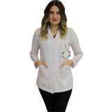 safaforma Gömlek Yaka Kadın Kısa Boy - Uzun Kol Doktor Önlüğü , Öğretmen Önlüğü , Hastane Forması Beyaz Önlük