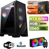 Şafak-Gaming Pc Ddr5-Rtx 5050 8gb -Ryzen 7 9700X – 32 GB Ddr5 Ram – 1 Tb M.2 SSD 5000 4000 – 240MM Sıvı Sogutma -Windows 11 Pro- - 32GBRAM