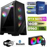 Şafak-Gaming Pc Ddr5-Rtx 5070Tİ 12GB -Intel I9 14900KF – 32 GB Ddr5 Ram – 1 Tb M.2 SSD 5000 4000 – 240MM Sıvı Sogutma -Windows 11 Pro - 32GBRAM