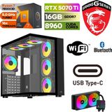 Şafak-Gaming Pc Ddr5 -Rtx 5070Tİ 16 GB – Ryzen 7 7800X3D – 32GB -64GB Ddr5 Ram – 1 Tb M.2 SSD - Sıvı Sogutmalı - Windows 11 Pro - 32GBRAM