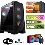 Şafak-Gaming Pc Ddr5-Rtx 5070Tİ 16GB -Ryzen 7 7800XD – 64 GB Ddr5 Ram – 1 Tb M.2 SSD 5000 4000 – 240MM Sıvı Sogutma -Windows 11 Pro - 64GBRAM