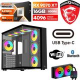 Şafak-Gaming Pc Ddr5 -Rx 9070XT 16 GB – Ryzen 7 9800X3D – 32GB -64GB Ddr5 Ram – 1 Tb M.2 SSD - Sıvı Sogutmalı - Windows 11 Pro - 32GBRAM