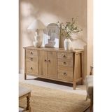 Şafak Mobilya Hector Rustik Model Masif Ahşap Büfe, Konsol - 140 x 38 - Ahşap Rengi