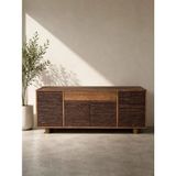 Şafak Mobilya Raven Walnut Masif Ahşap Konsol - 200X90 - Ceviz