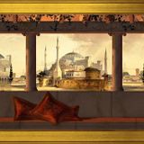 Şafak Sökerken Kız Kulesi Motifli Kanvas Tablo DBSANAT1411113