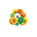 Safari Baskılı 8 Li Lateks Balon Çok Renkli