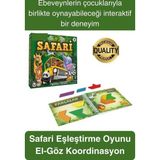 Safari Eşleştirme Dikkat Oyunu El Beceri Temel Motor Gelişim Öğretici Eğitici Kutulu Zeka Oyunu