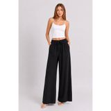 Safari Kadın Wide Leg Beli Lastikli Palazzo Jean Raw Geniş Paça