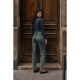 Safari Kadın Yüksek Likralı Bel Straight Fit Kesik Paça Jean Pantolon