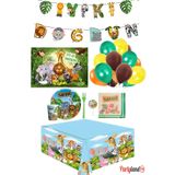 Safari Partylandtr Temalı 8 Kişilik Doğum Günü Parti Seti