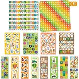 Safari Sticker Box - Çocuklar Için 800+ Sticker Set, Origami Kağıdı & Not Defteri - Çıkartma Kutusu