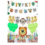 Safari Temali Doğum Günü Parti Set Süsü Balon Set