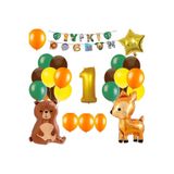 Safari Temali Doğum Günü Yaş Balon Zincir Set, 5