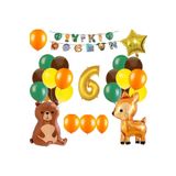 Safari Temali Doğum Günü Yaş Balon Zincir Set, 6