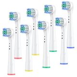Safcare Oral-B için Yedek Diş Fırçası Başlıkları, 8 Adet Profesyonel Elektrikli Diş Fırçası Başlıkları Fırça Başlıkları Oral B Braun Elektrikli Diş Fırçası ile Uyumlu (8'li Paket)