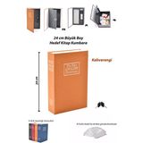 Safebook 24 Cm Büyük Boy Gizli Kilitli Kitap Hedef Kumbara Kahverengi (8 Hedefle; 5.000, 10.000 Tl Vs)