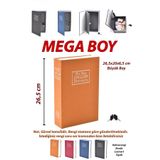 safebook Mega Büyük Boy Gizli, Kilitli Kitap Şeklinde Kasa Kumbara 26,5cmx20cm