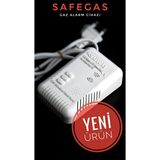 Safegas Gaz Alarm Cihazı Dedektörü Sg-03 Gazmer Onaylı CE Belgeli Güvenlik Cihazı