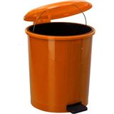 Safell Pedallı Çift Kovalı Çöp Kovası 25 Litre Turuncu - Isıya Dayanıklı