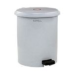 Safell Pedallı Çift Kovalı Çöp Kovası 40 Litre - Isıya Dayanıklı – Gri