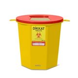 Safell Plastik Tıbbi Atık Kutusu - Tıbbi Atık Kovası - 10Lt 25 Adet