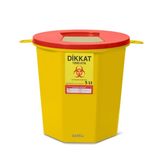 Safell Plastik Tıbbi Atık Kutusu - Tıbbi Atık Kovası - 5Lt 25 Adet