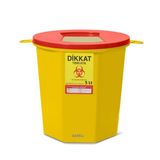 Safell Plastik Tıbbi Atık Kutusu - Tıbbi Atık Kovası - 5Lt