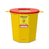 Safell Tıbbi Atık Kovası 1.3 Litre - Tıbbi Atık Kutusu - 2 Adet
