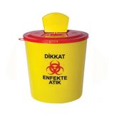 Safell Tıbbi Atık Kutusu - Tıbbi Atık Kovası 10 Litre 25 Adet