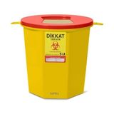 Safell Tıbbi Atık Kutusu - Tıbbi Atık Kovası 5 Litre 10 Adet - Çok Renkli