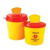 Safell Tıbbi Atık Kutusu - Tıbbi Atık Kovası 5 Litre 5 Adet
