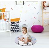 Safemom 90 x 90 cm Oyun Matı Renkli Little Bear Yumuşak Kumaş ve Duyusal Gelişim