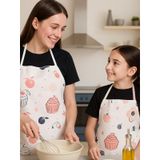 Safemom Anne&Kız Mutfak Önlüğü - CupCake - Pembe