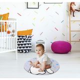 Safemom Oyun Matı 90X90 cm - Little Bear Sfm- - Gri - Sarı - 114 x 114 cm