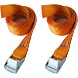 Safeset Mg-25 25MM 3 Metre Mini Mandallı Yük Gerdirme Halatı (2) - 1 Adet - Çok Renkli