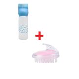 Safestore 120 ml Plastik Saç Boyası Doldurulabilir Şişe Aplikatör Saç Boyama Tarağı + Saç Masaj Tarağı